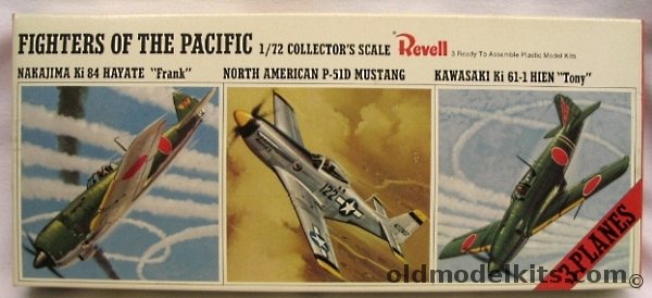 Revell 1/72 3 Fighters of the Pacific - Ki-84 Hyate Frank - P-51D Mustang- Ki-61 Hein Tony, H686-130 plastic model kit